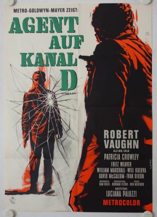 Agent auf Kanal D originales deutsches Filmplakat